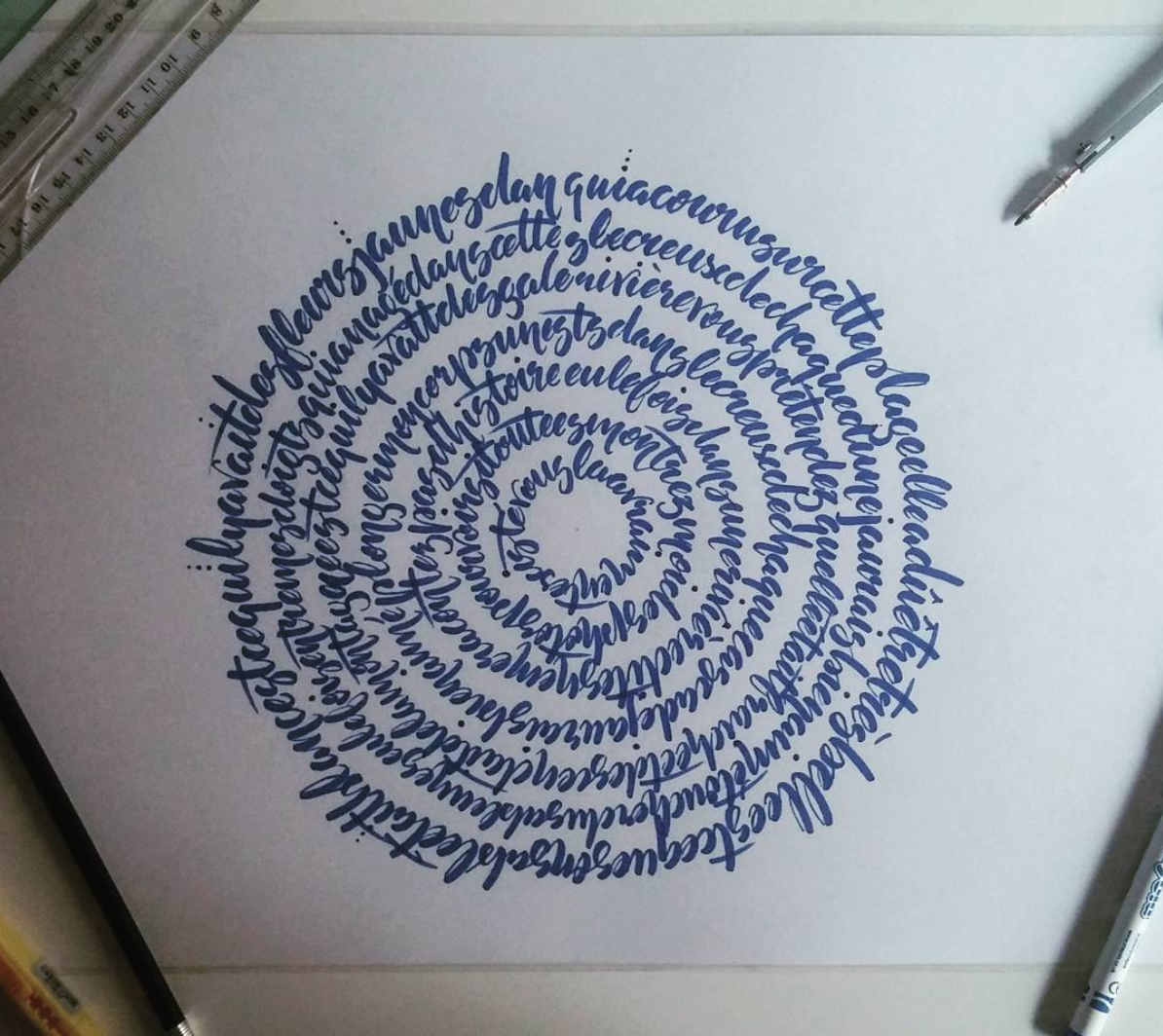 Calligraphie cercle