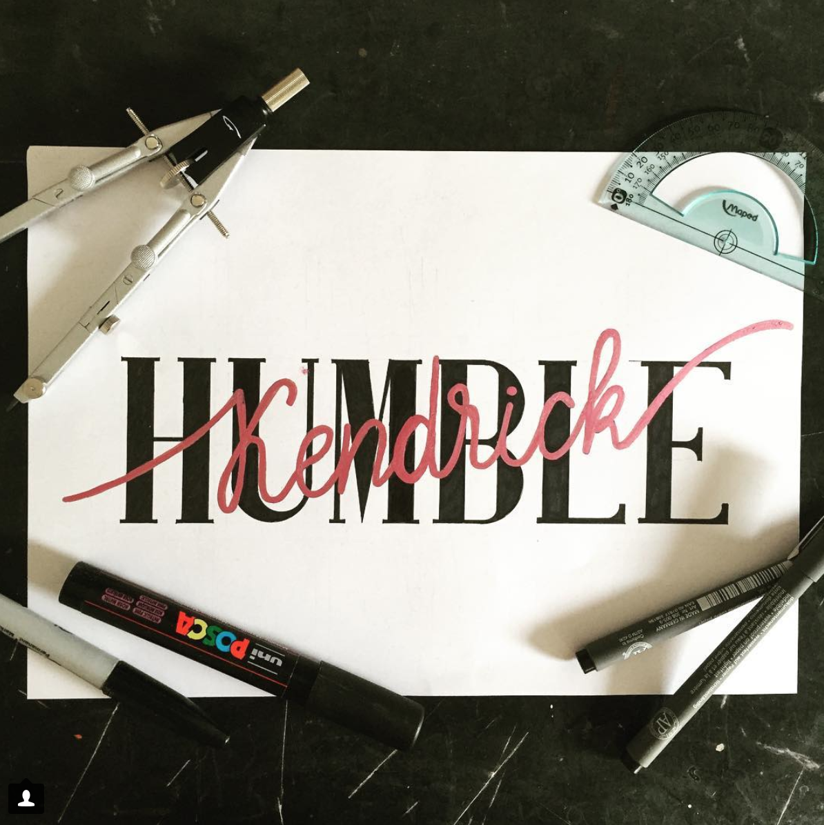 Calligraphie humble
